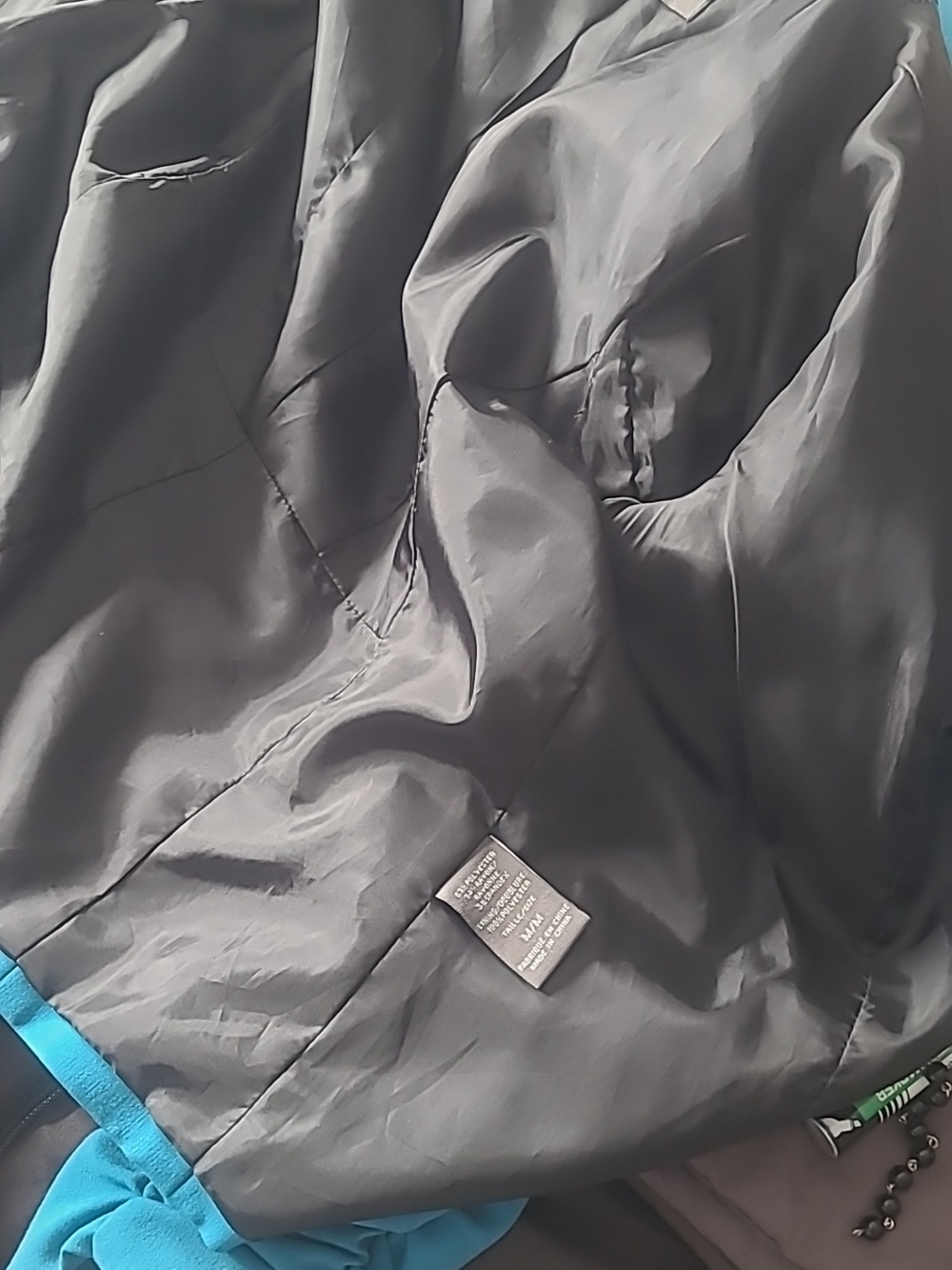 Suzy Shier Teal Blazer with Ruched Sleeves - Picture 4 of 4